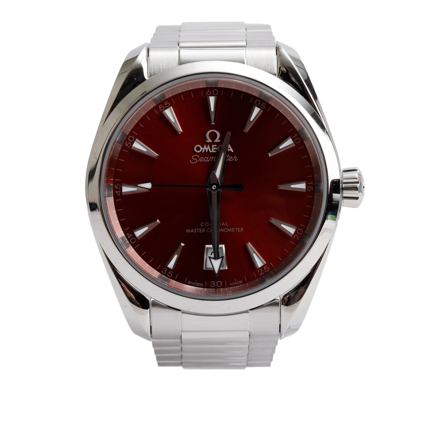 Omega 2023 Stainless Steel Seamaster Aqua Terra Shades Co-Axial Master Chronometer 38 MM Automatic Watch Terracotta Dial w/ Papers