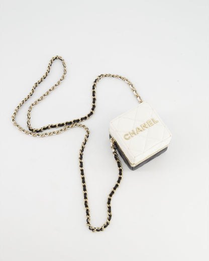 Chanel Black White Gold Handbag