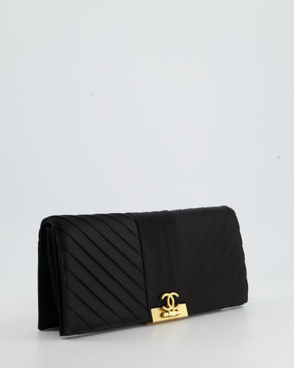 Chanel Black Gold Luxury Clutch Style