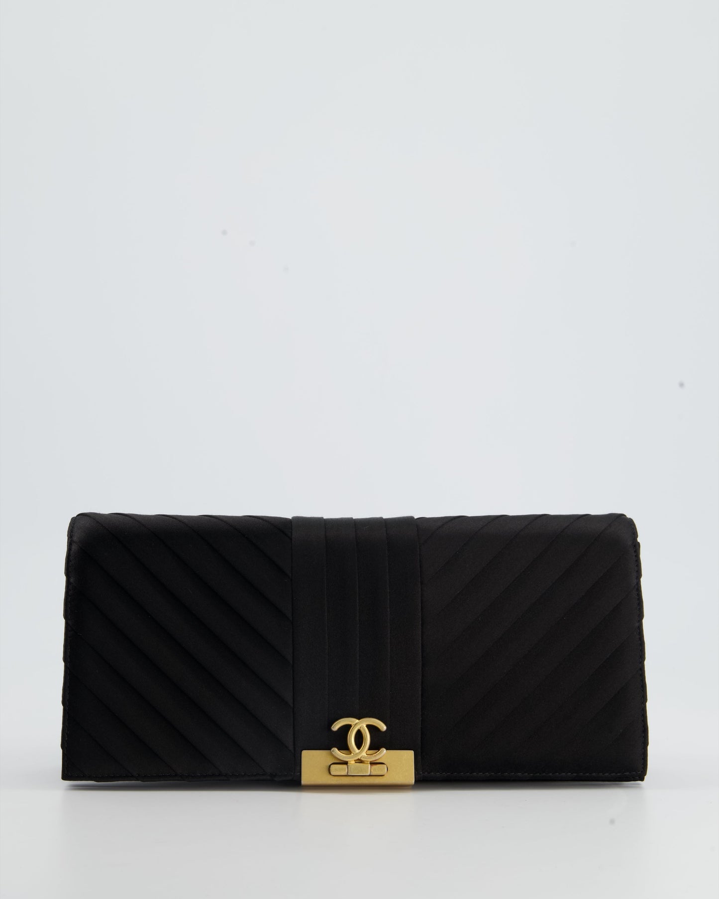 Chanel Black Gold Luxury Clutch Style