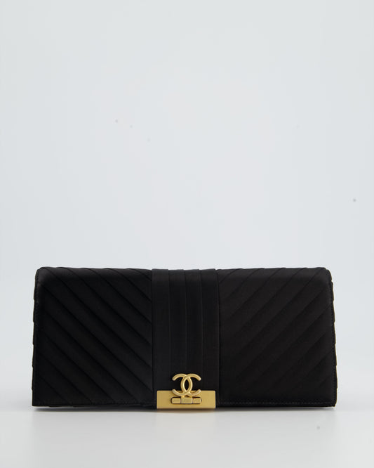 Chanel Black Gold Luxury Clutch Style