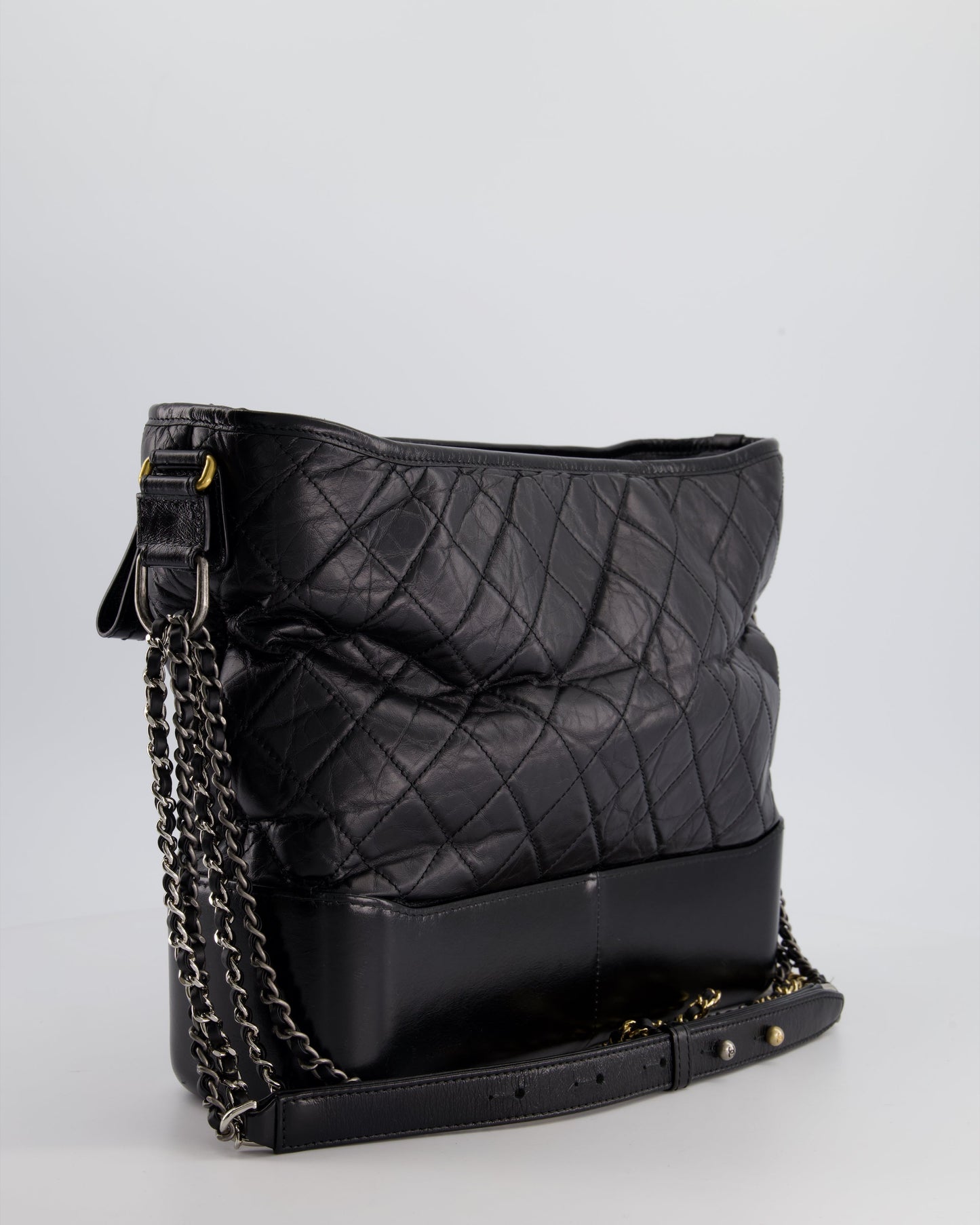 Chanel Gabrielle Large Lambskin Leather Black Handbag