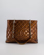 Chanel Leather Silver Luxury Tote