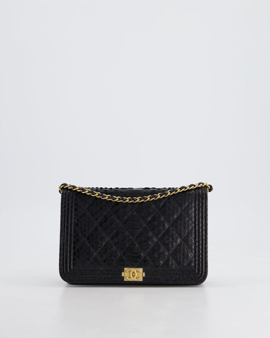 Chanel Boy Black Gold Chain Crossbody