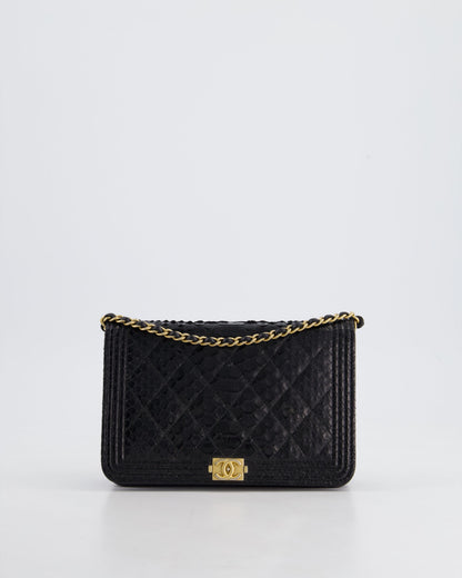 Chanel Boy Black Gold Chain Crossbody Style