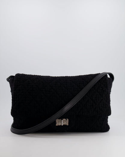 Chanel Flap Quilted Tweed Black Shoulder Bag Style