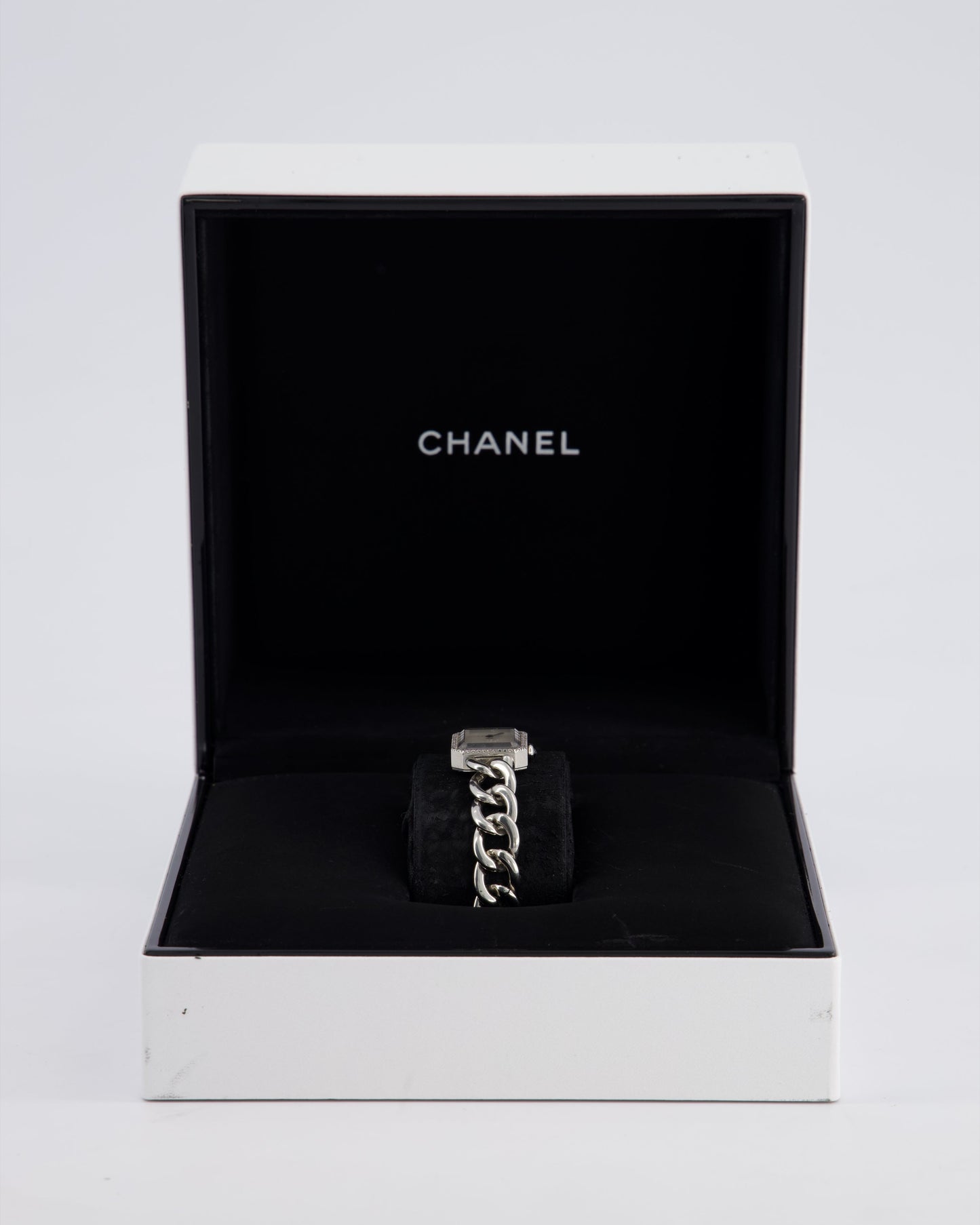 Chanel Stainless Steel Premiere H3253 Diamond and Mother of Pearl 26mm Quartz Watch