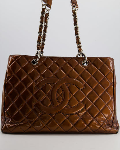 Chanel Leather Silver Luxury Tote Style 2