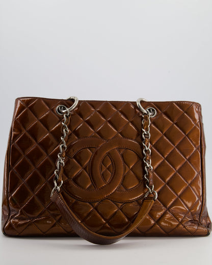 Chanel Leather Silver Luxury Tote Style 2