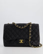 Chanel Black Jumbo Classic Single Flap Bag in Caviar Leather with Gold Hardware