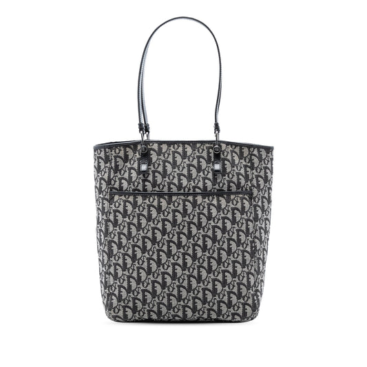 Black Dior Diorissimo Trotter Canvas Tote