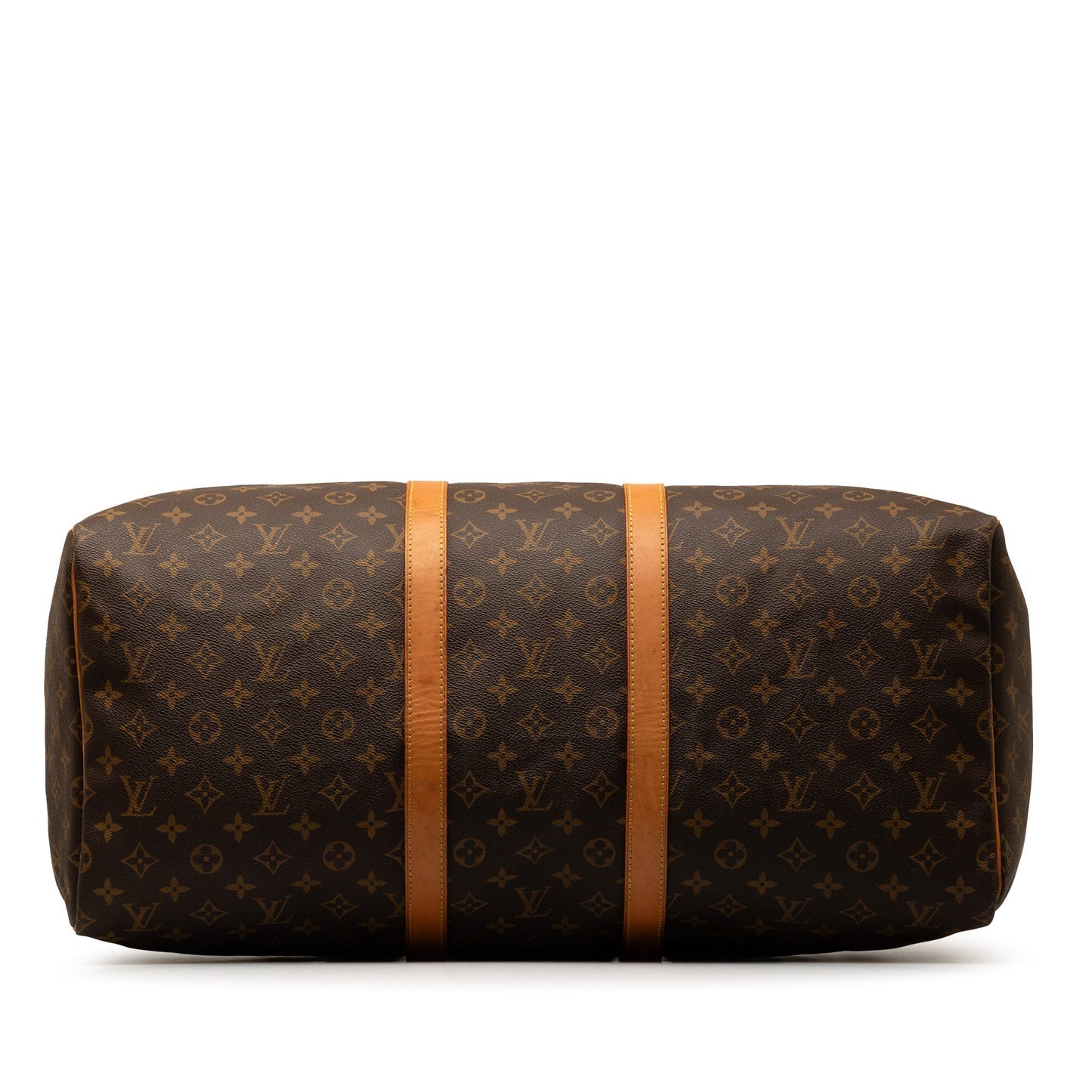 Brown Louis Vuitton Monogram Keepall 55 Travel Bag