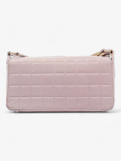 Chanel Choco Bar Shoulder Bag Pink Lambskin Leather