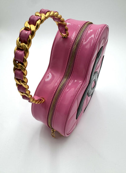 Chanel 1995 Barbie Pink Heart Vanity Bag