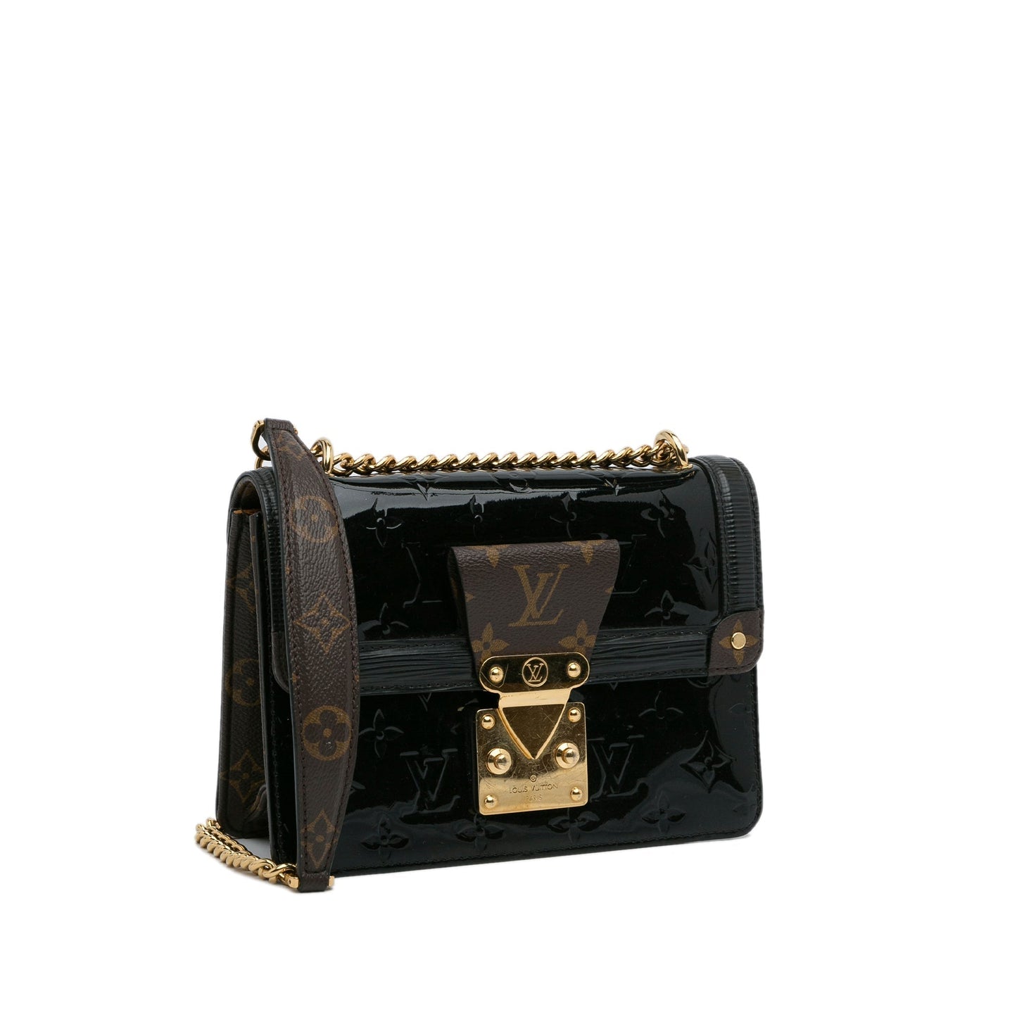 Black Louis Vuitton Monogram Vernis Wynwood Crossbody Bag