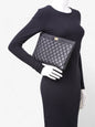 Chanel Medium Boy Pouch Black Lambskin Leather