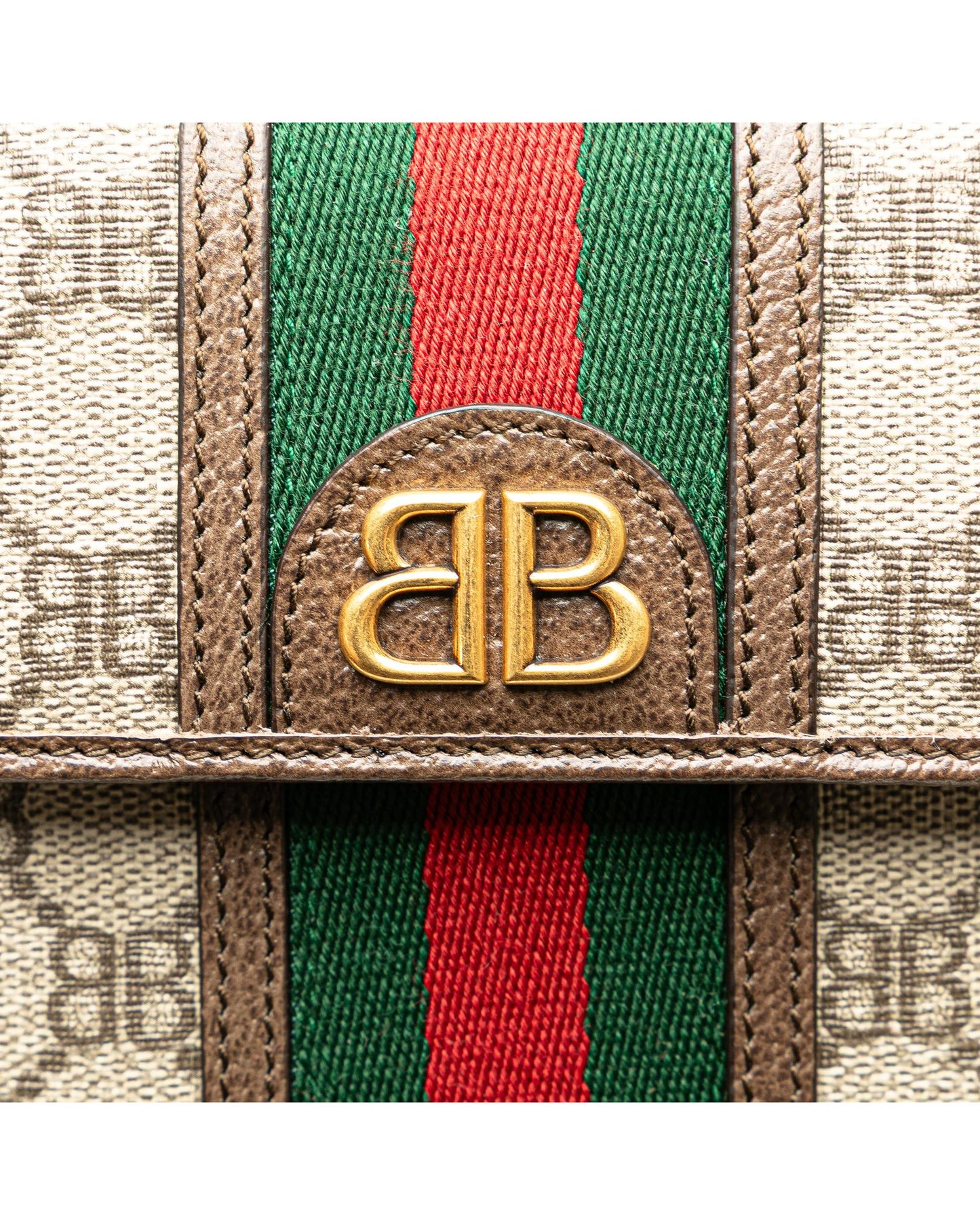 Crossbody Coated Canvas Phone Case with Leather Trim and Magnetic Closure