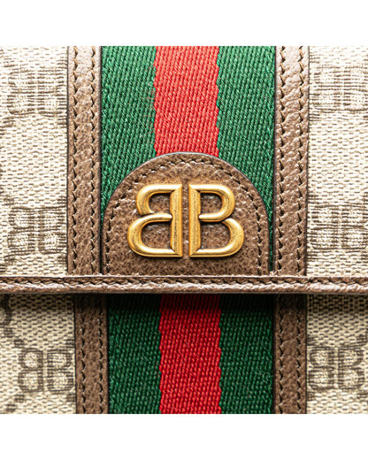 Crossbody Coated Canvas Phone Case with Leather Trim and Magnetic Closure