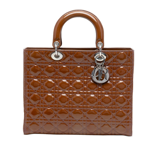 Dior Lady Dior Cannage Brown Handbag Cannage