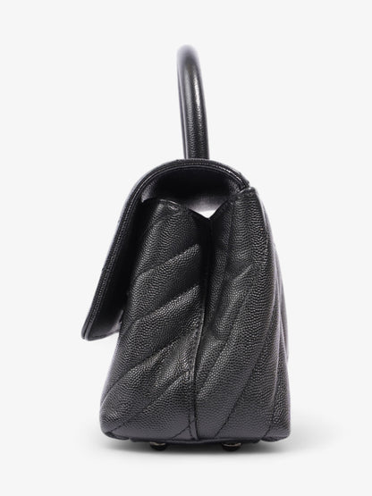 Chanel Coco Top Handle So Black Caviar Leather Small