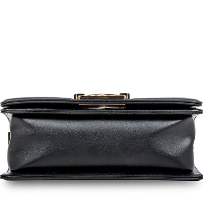 Chanel Boy Bag Lambskin Black Shoulder Bag Style 71