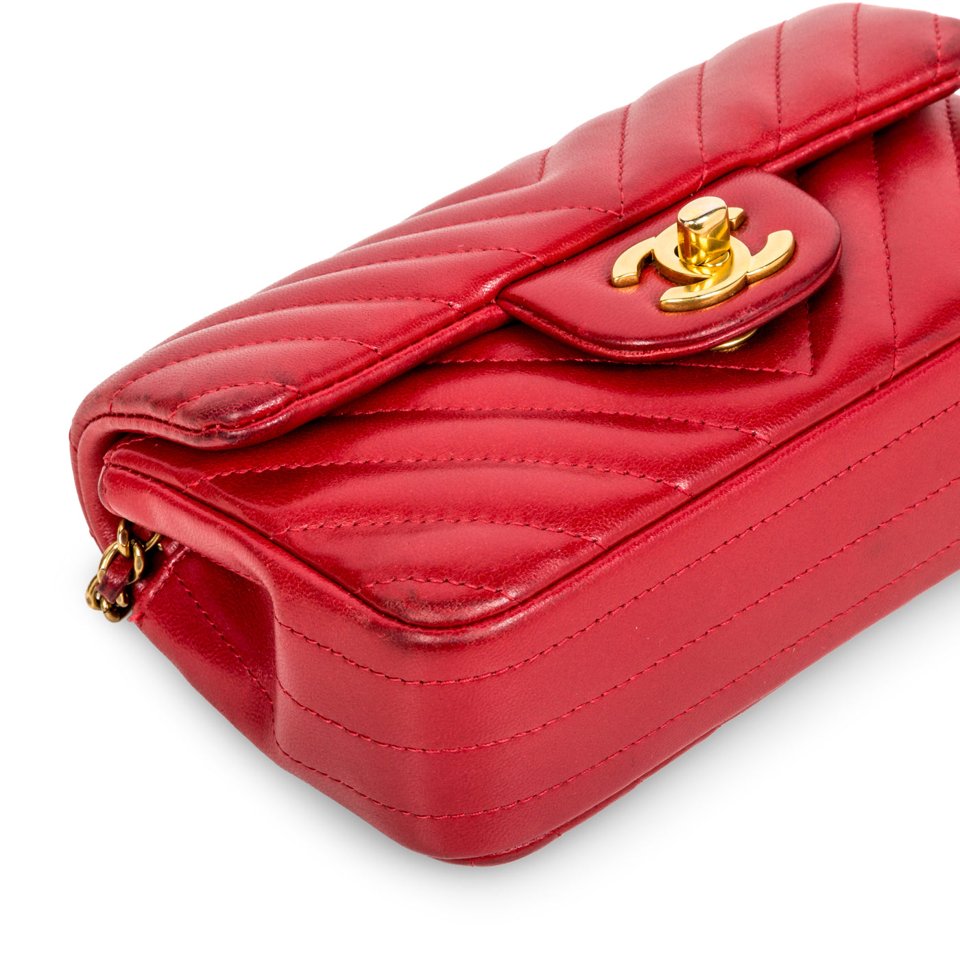 Chanel Classic Flap Lambskin Gold Shoulder Bag Style 7