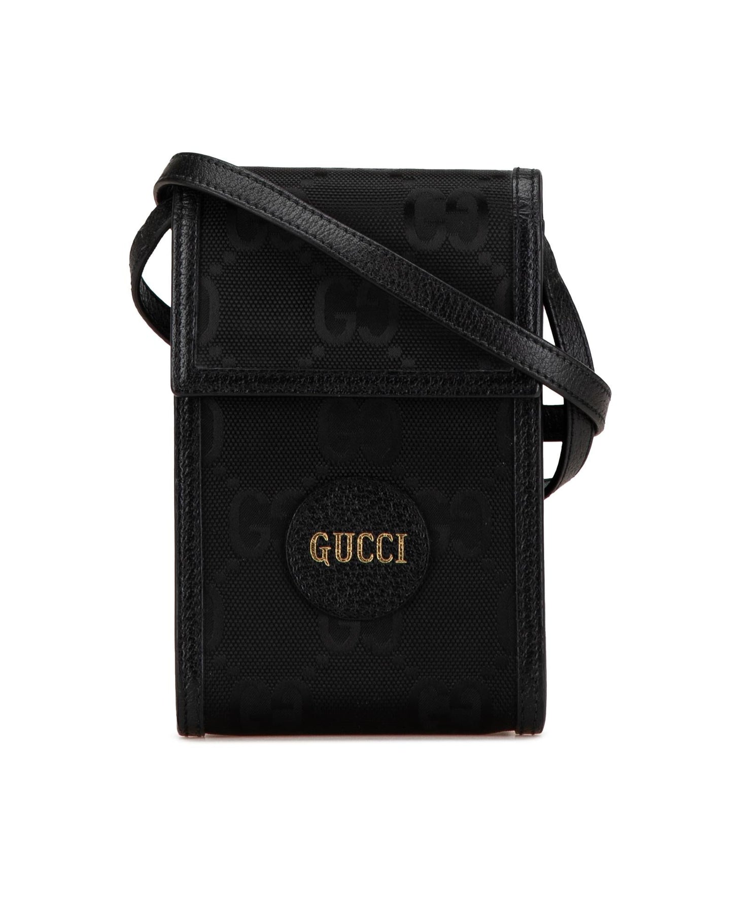 Mini Nylon Crossbody Bag with Leather Trim and Magnetic Flap Closure