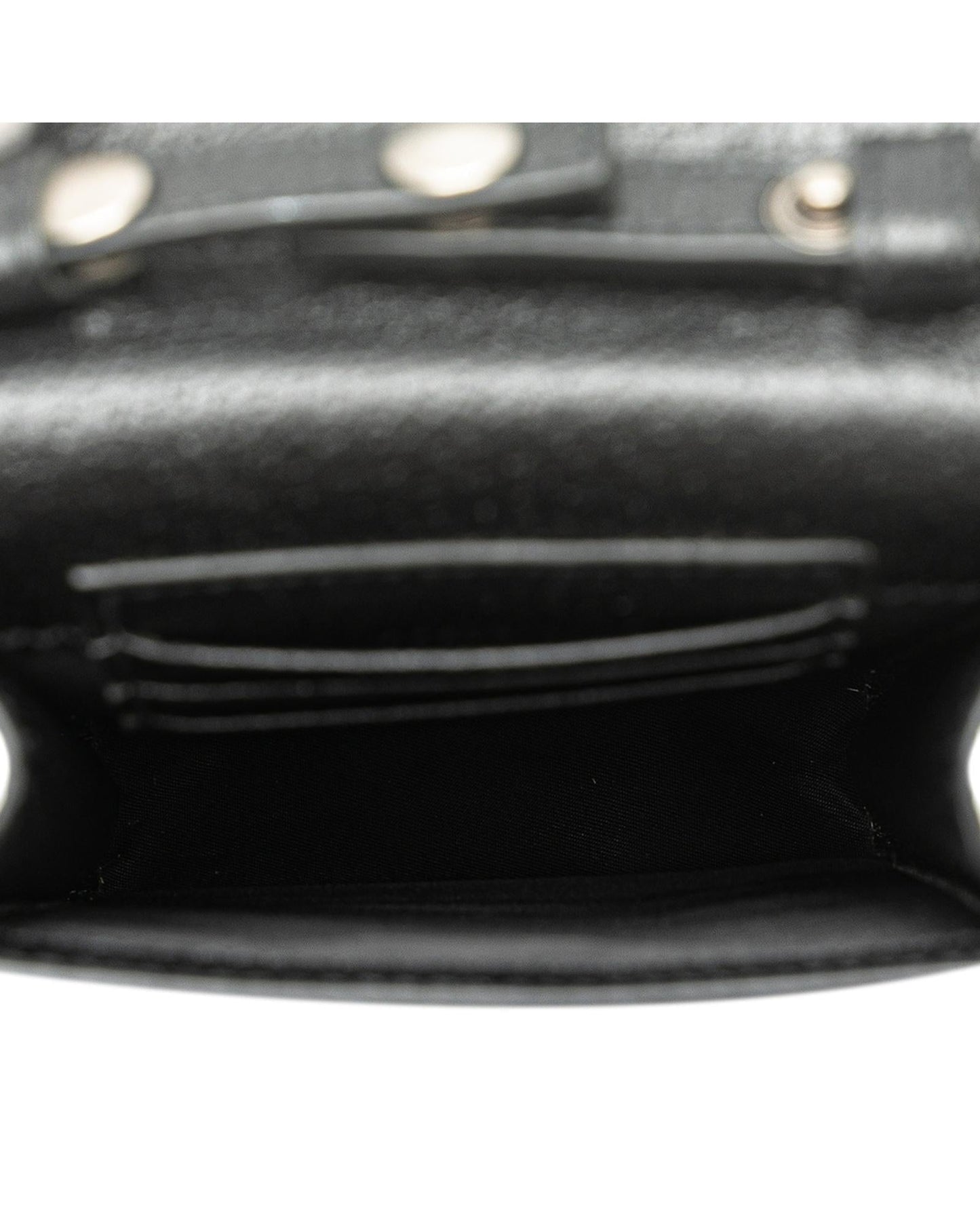 Mini Nylon Crossbody Bag with Leather Trim and Magnetic Flap Closure