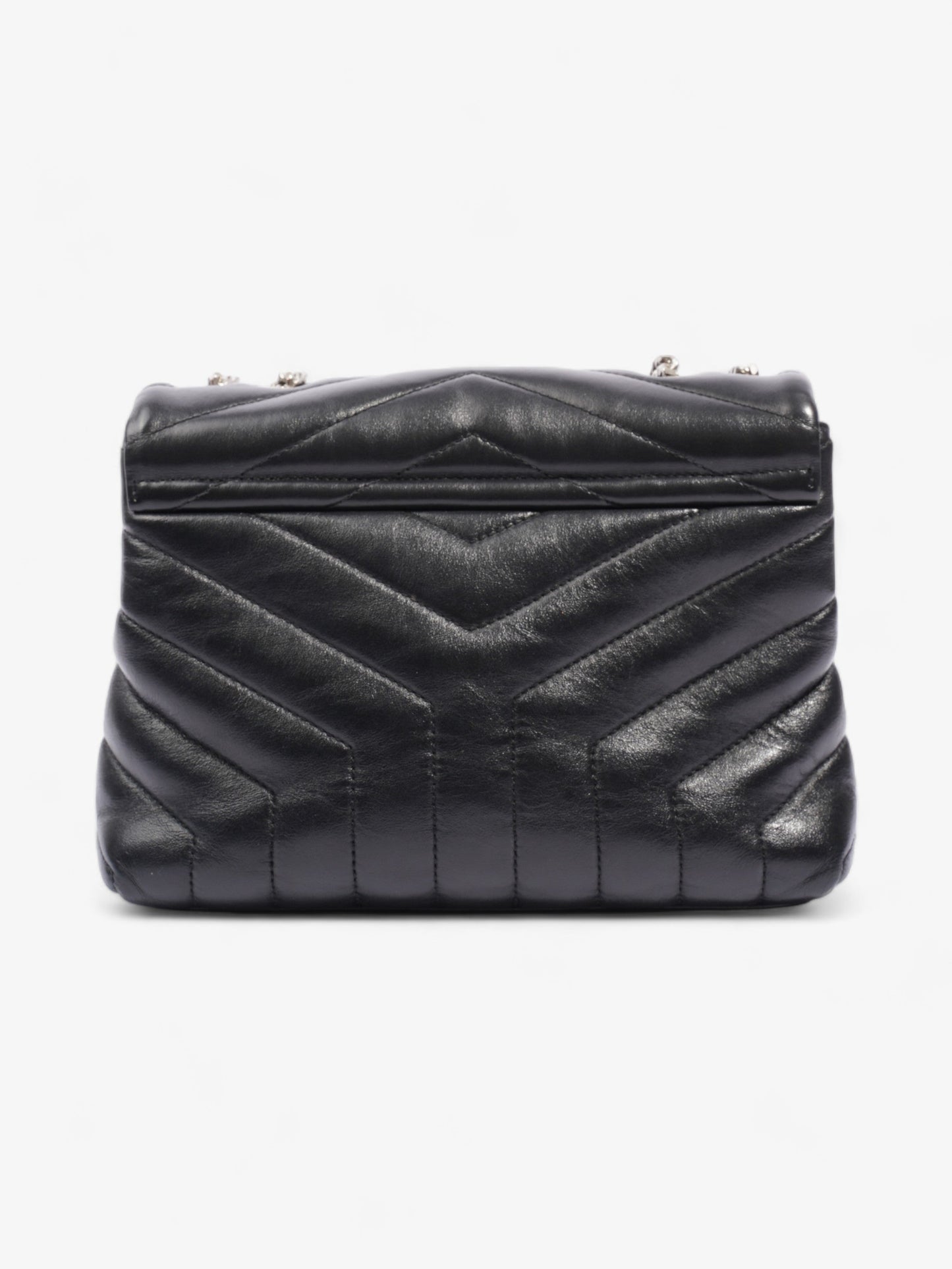 Saint Laurent Lou Lou Black Calfskin Leather Small