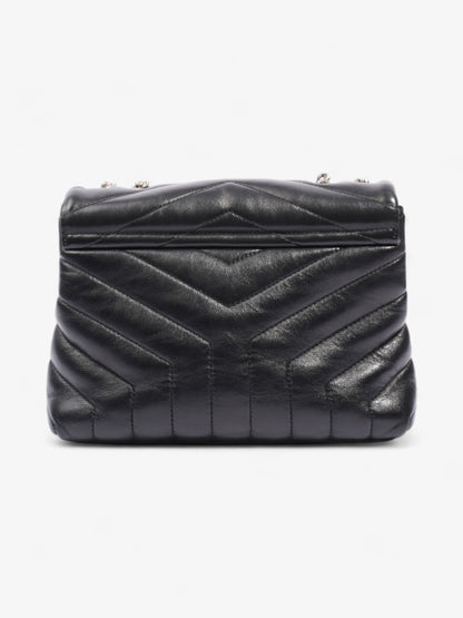 Saint Laurent Lou Lou Black Calfskin Leather Small