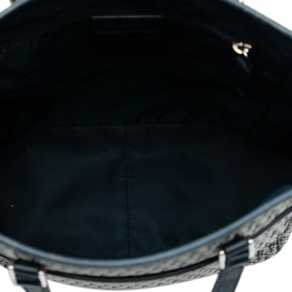Blue Dior Diorissimo Trotter Canvas Tote Satchel