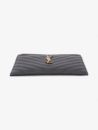 Saint Laurent Cassandre Leather Black Shoulder Bag Leather