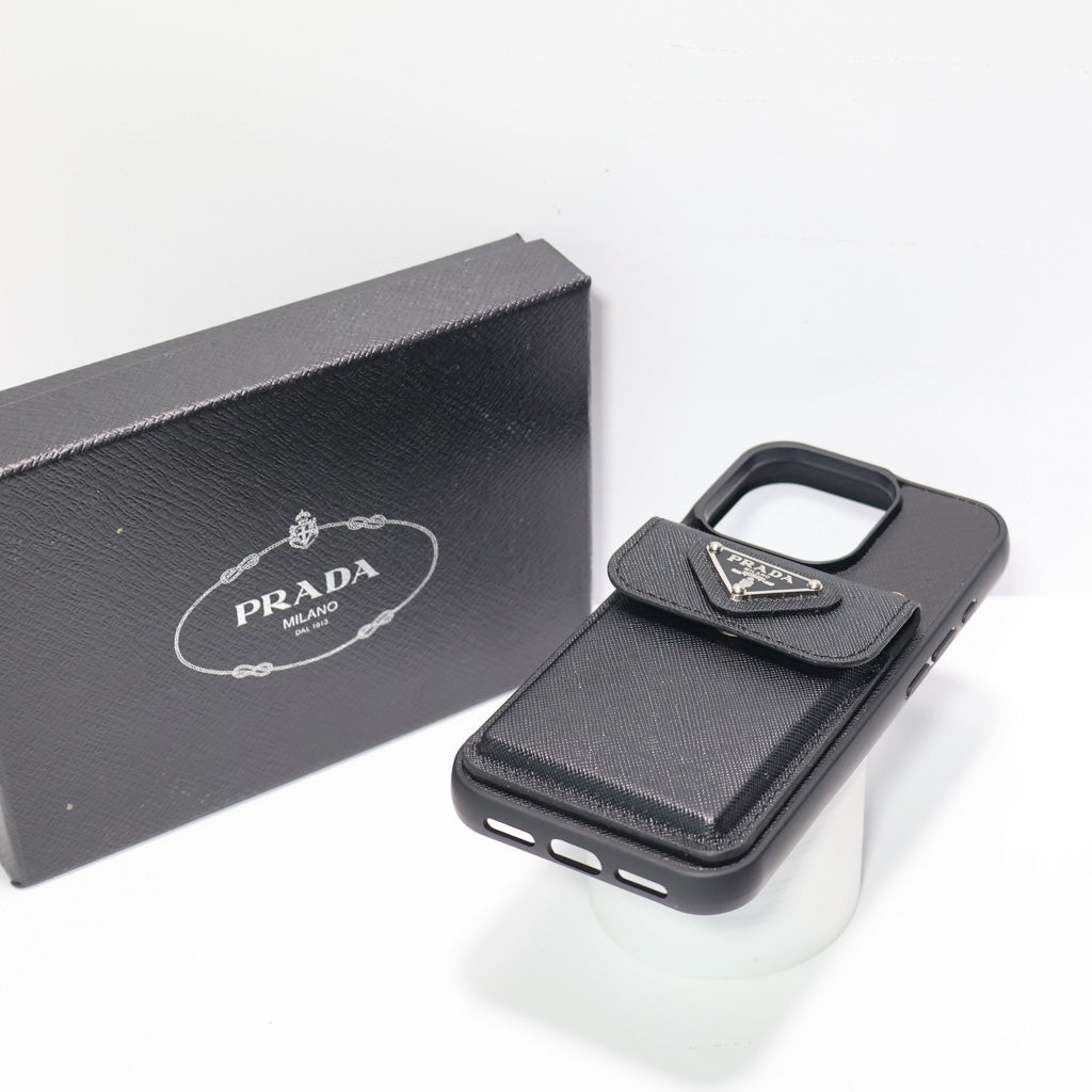 Prada Card Holder Phone Case for iphone 1216 pro Max Plus