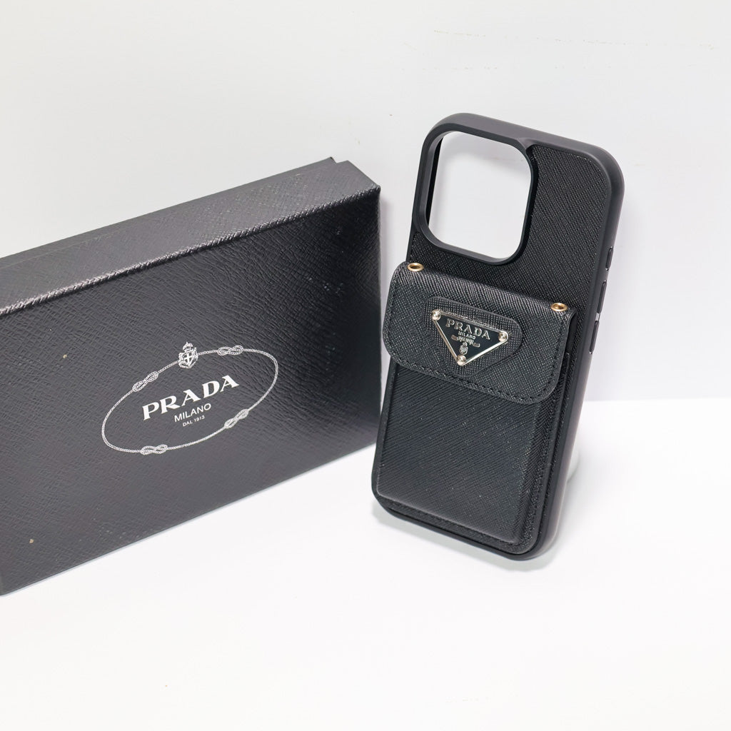 Prada Card Holder Phone Case for iphone 1216 pro Max Plus