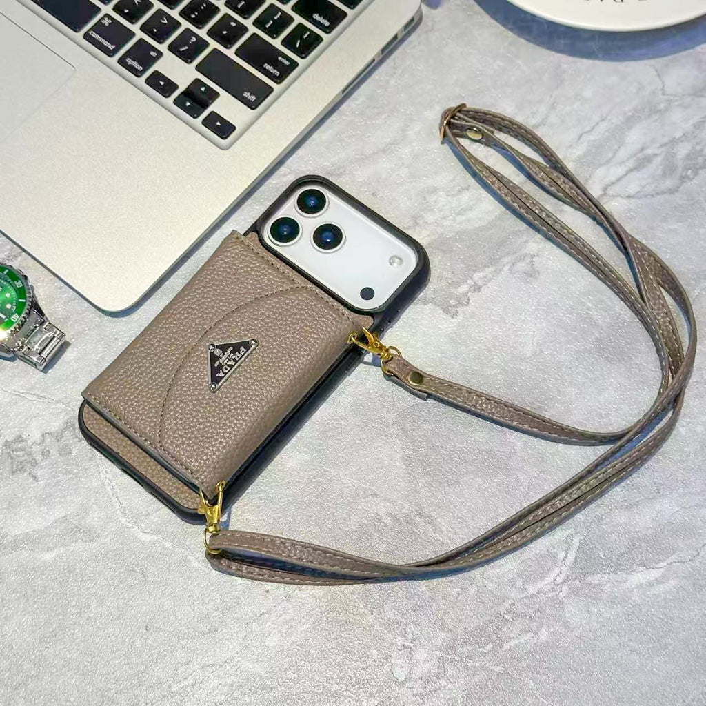 Pr Crossbody Wallet Phone Case Iphone 12-17/ Pro / Pro Max / Plus / Air / 18 Pro / 18 Pro Max