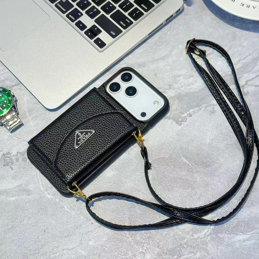 Pr Crossbody Wallet Phone Case Iphone 12-17/ Pro / Pro Max / Plus / Air / 18 Pro / 18 Pro Max