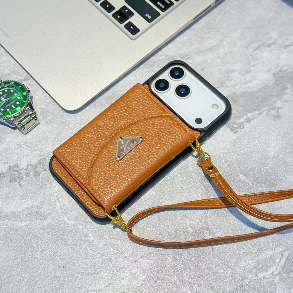 Pr Crossbody Wallet Phone Case Iphone 12-17/ Pro / Pro Max / Plus / Air / 18 Pro / 18 Pro Max