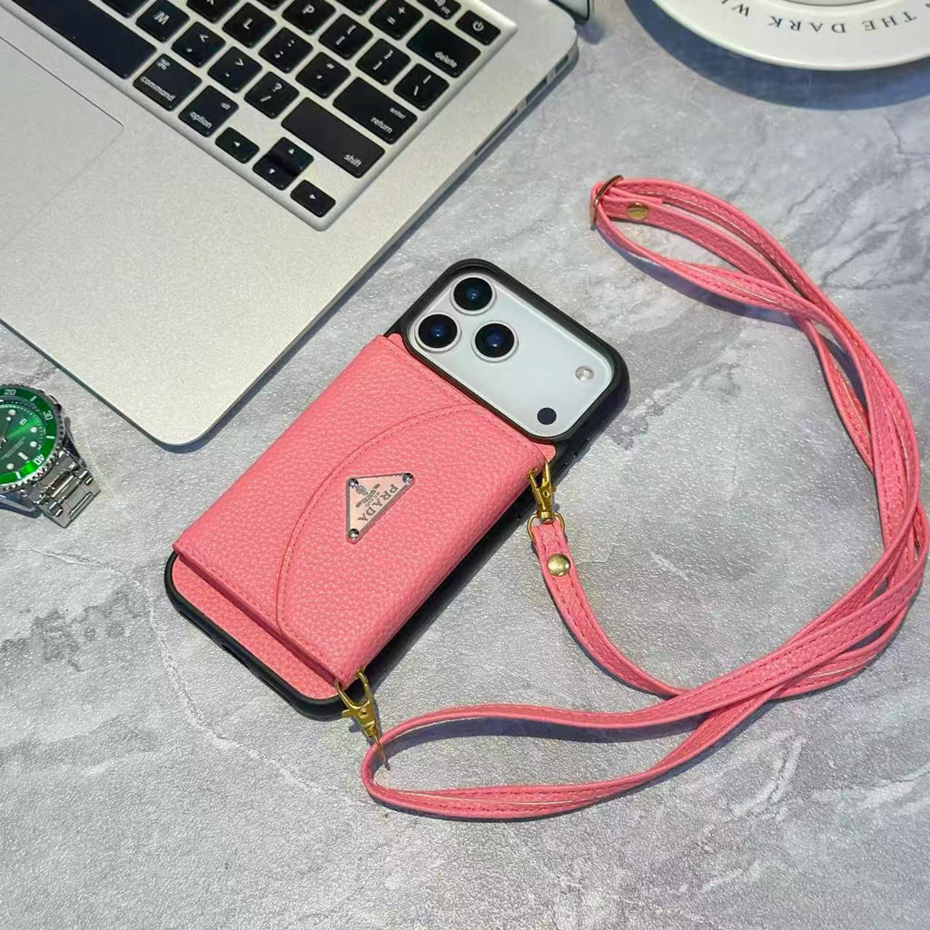 Pr Crossbody Wallet Phone Case Iphone 12-17/ Pro / Pro Max / Plus / Air / 18 Pro / 18 Pro Max