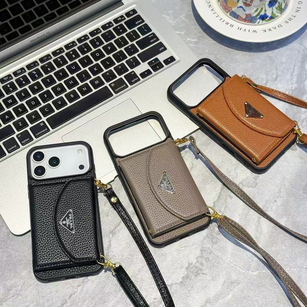 Pr Crossbody Wallet Phone Case Iphone 12-17/ Pro / Pro Max / Plus / Air / 18 Pro / 18 Pro Max