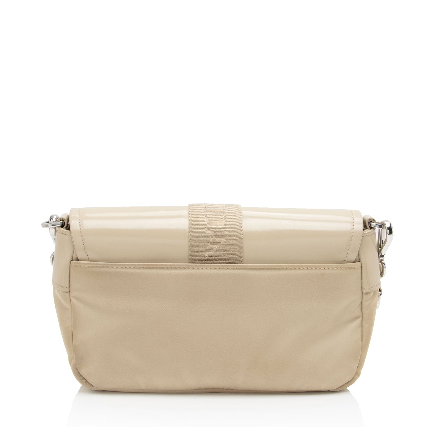 Prada Re-Nylon Patent Leather Double Pocket Crossbody (SHF-Na1ANI)