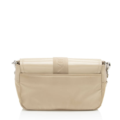 Prada Re-Nylon Patent Leather Double Pocket Crossbody (SHF-Na1ANI)