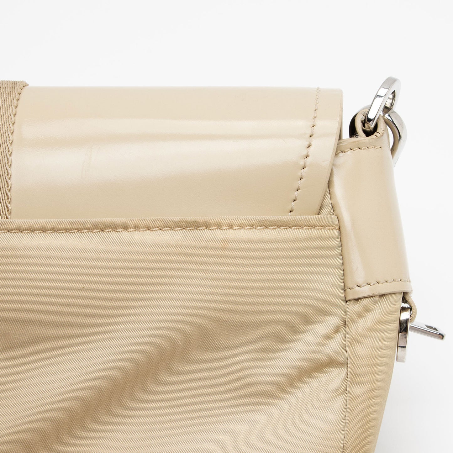 Prada Re-Nylon Patent Leather Double Pocket Crossbody (SHF-Na1ANI)