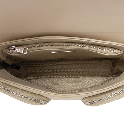 Prada Re-Nylon Patent Leather Double Pocket Crossbody (SHF-Na1ANI)