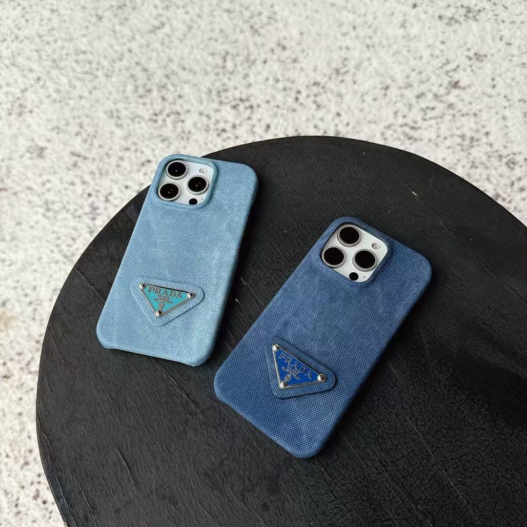 Prada iPhone Case Denim Fabric