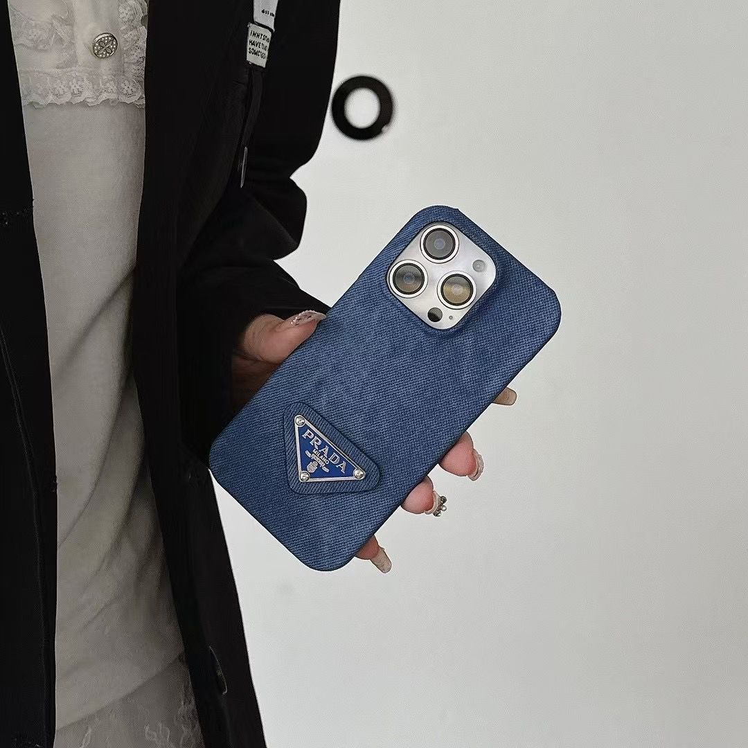Prada iPhone Case Denim Fabric
