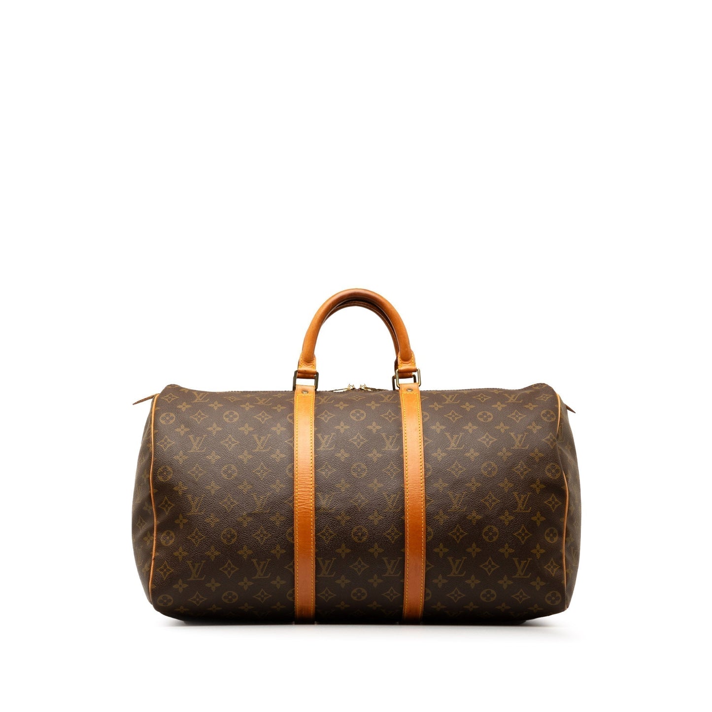 Brown Louis Vuitton Monogram Keepall 50 Travel Bag