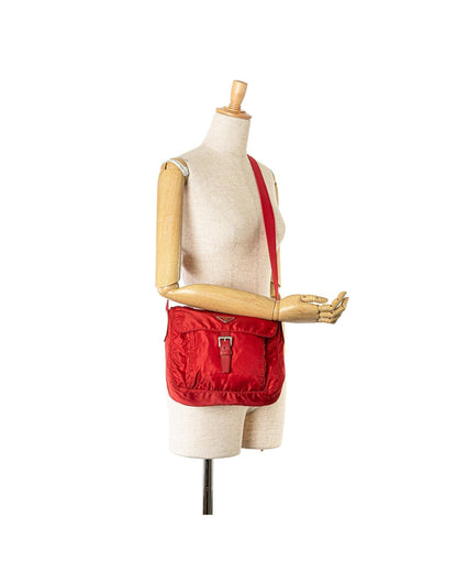 Crossbody Nylon Zip Buckle Messenger Bag with Adjustable Strap