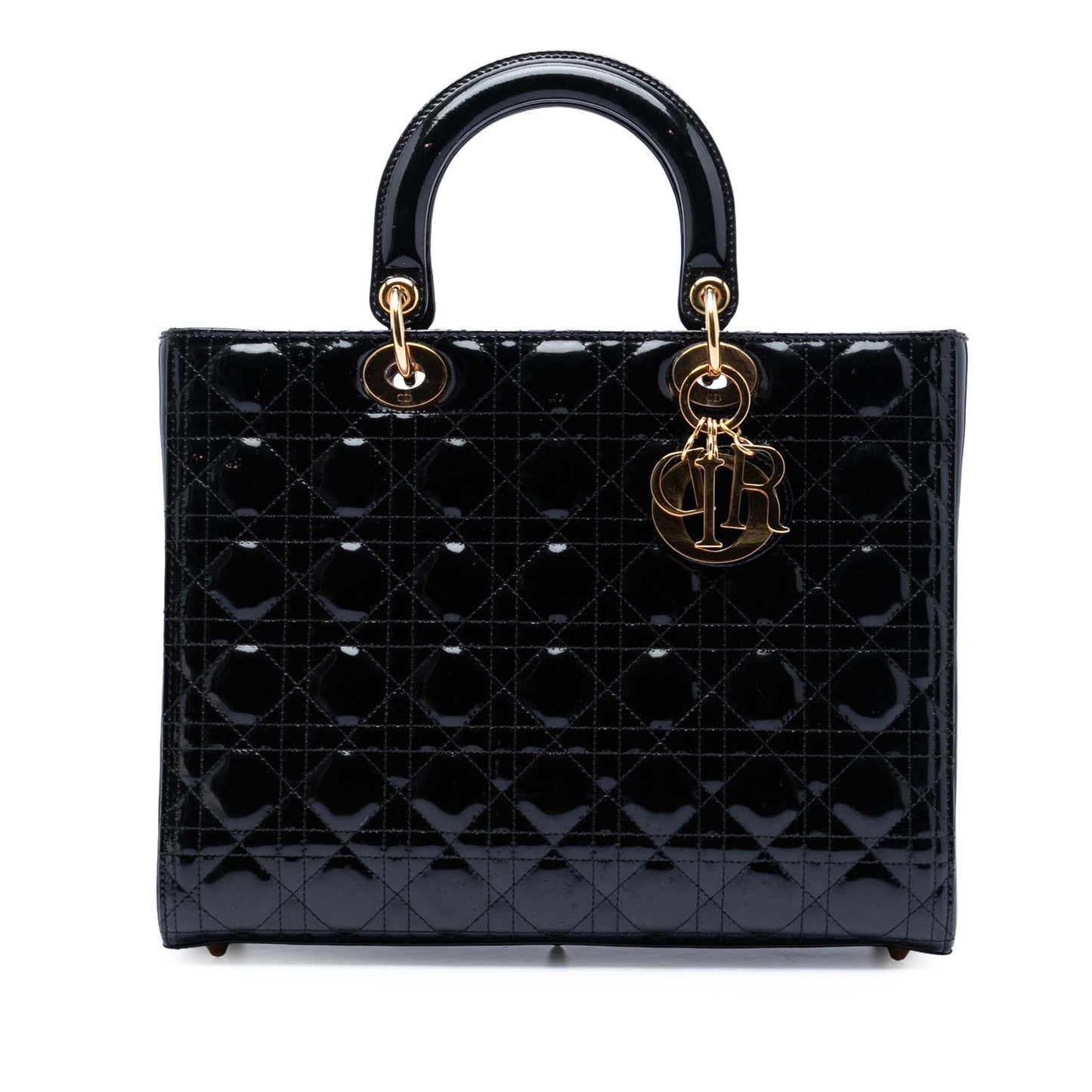 Dior Lady Dior Cannage Black Handbag Style 6