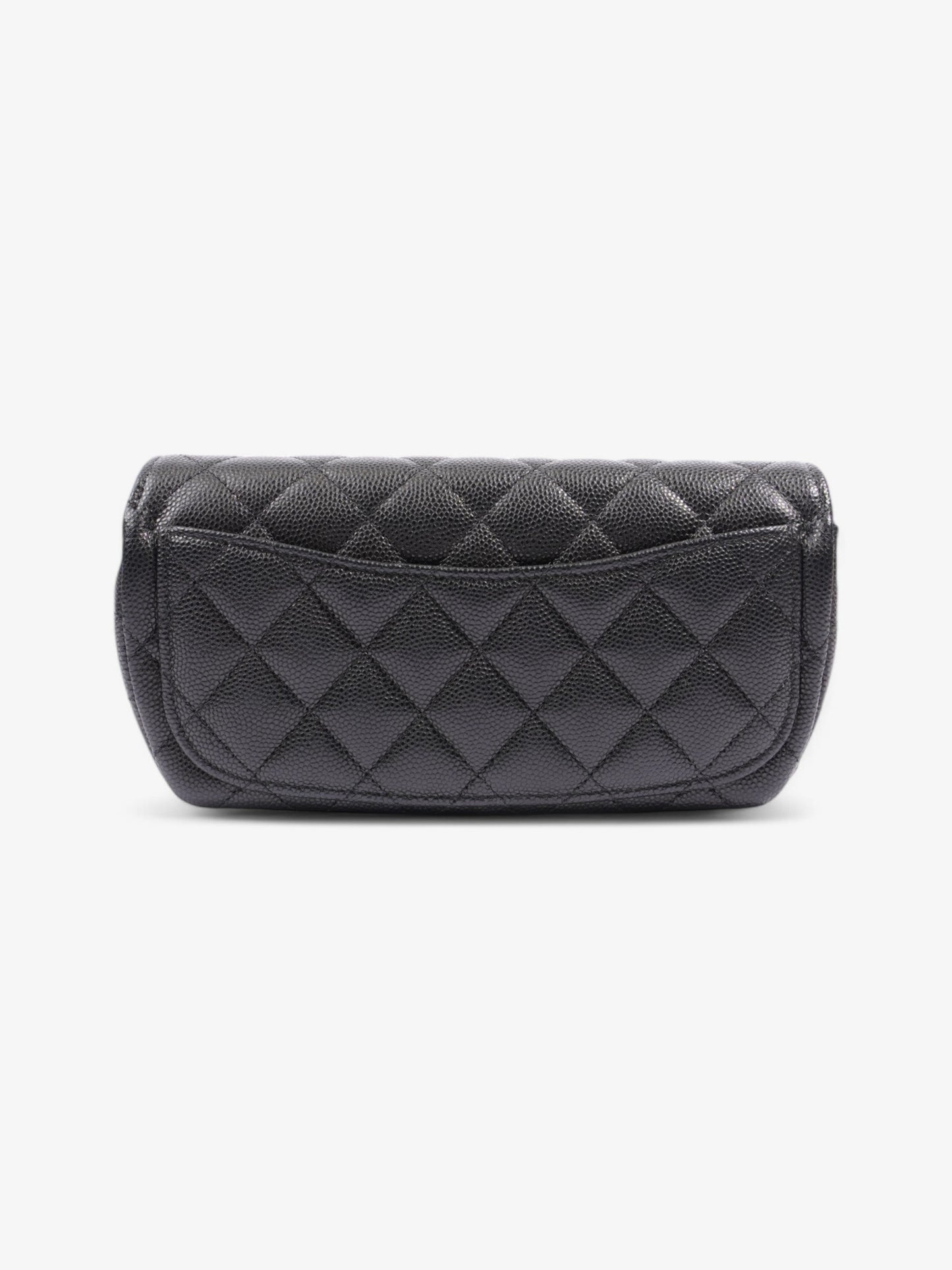 Chanel Glasses Case On Chain Black Caviar Leather