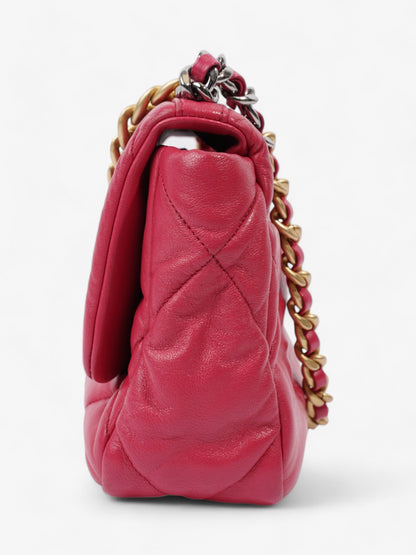 Chanel 19 Flap Hot Pink Lambskin Leather Medium